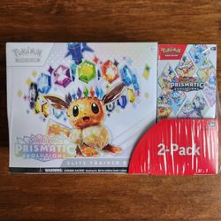 Costco Pokemon Prismatic Evolutions 2-Pack ETB Elite Trainer Box and Booster Bundle - Miscellaneous Cards & Products (MCAP)