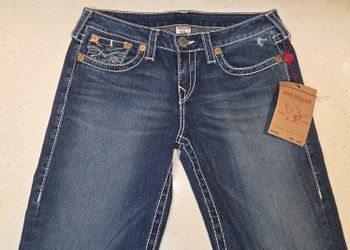 True Religion Billy Big T Jeans 32 Straight Bootcut Thick Stitch USA