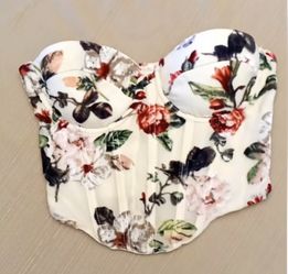 New Floral Corset Light Beige Colour Xs -S 
