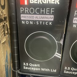 Bergner Prochef 3.5 Quart Saucepan With Lid