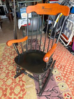 Engraved Boston Rocker Manufactured by Standard Chair