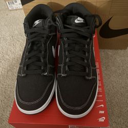 Nike Dunk Mid DV0830-001 Size 10 New, Authentic Off Noir/White No LID