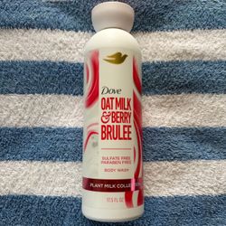 Dove Oat Milk Berry Brûlée Plant-based Body Wash 17.5 OZ