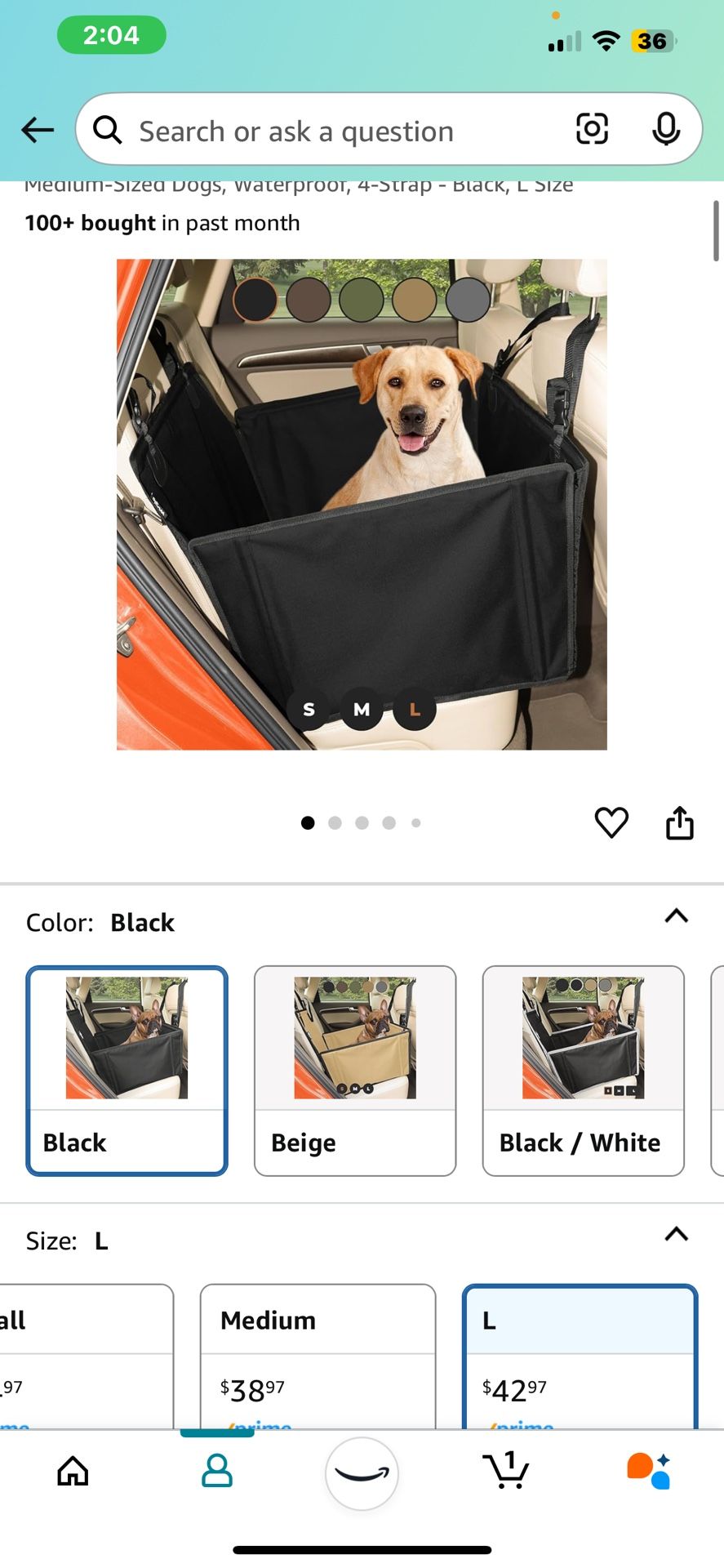 Dog Car Seat