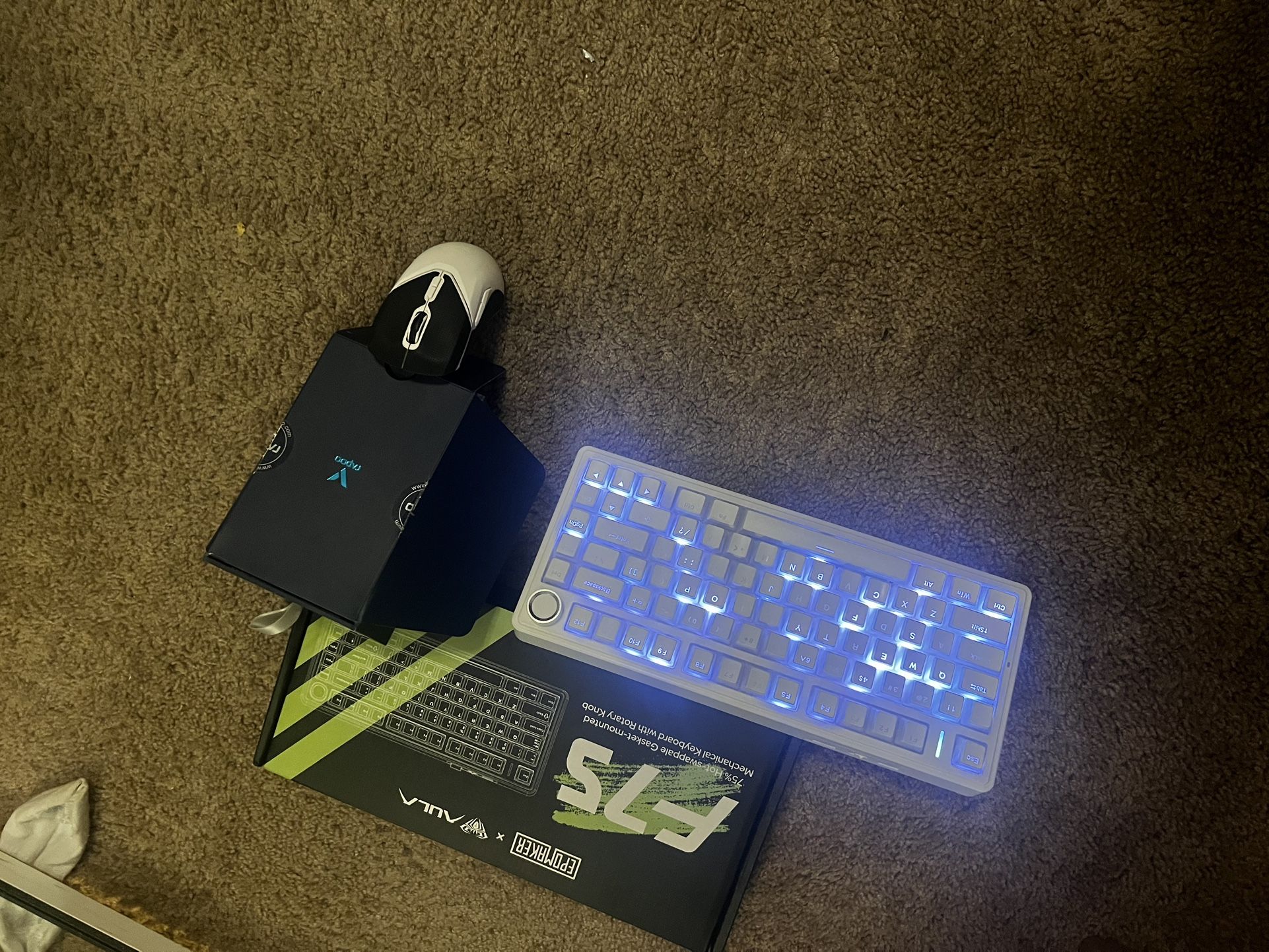 aula f75 keyboard + rapoo vt9 pro 26k dpi