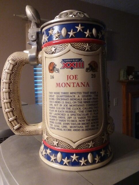 Joe Montana Collector Stein