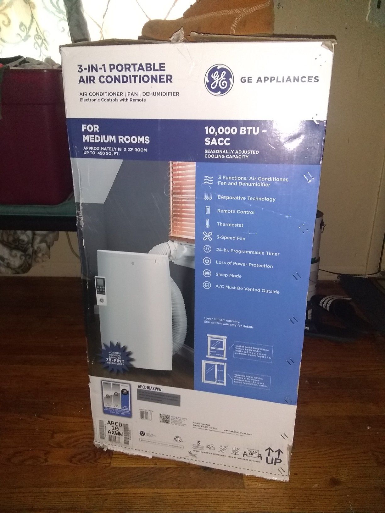 GE appliances 3-in-1 portable air conditioner