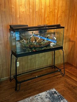 ⁠55 Gallon Fish Tank / Aquarium Complete Setup with Stand