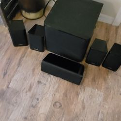 6pc Yamaha Surround Sound Speakers