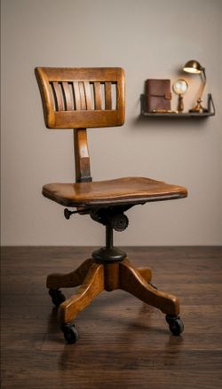 Antique Johnson Chair Co., Banker/Desk Chair