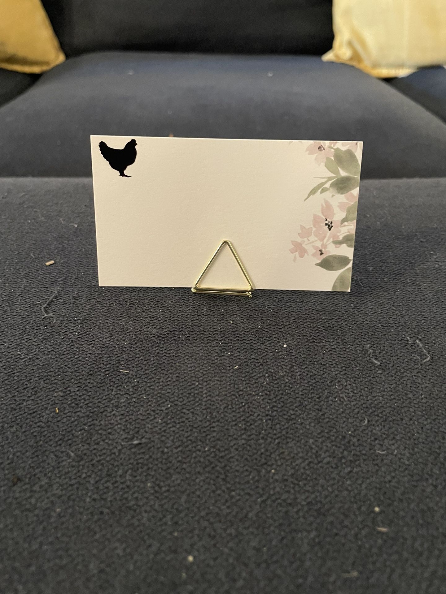 24 Count Gold Placecard Holders