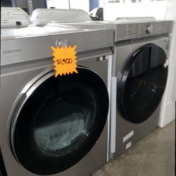 Samsung Platnium Bespoke Washer And Dryer Set