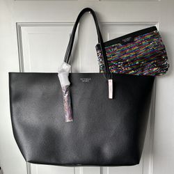 NWT Victoria Secret Tote Bag And Sequin Zipper Bag 