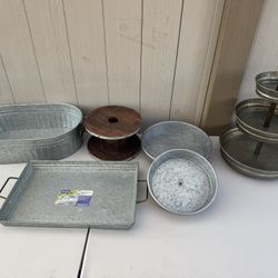 Galvanized Party Plates 