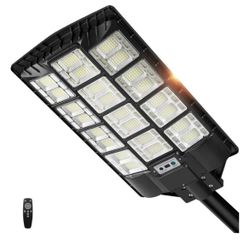 Large solar street light with motion sensor / 6500K Solar LED Street Light Dusk to Dawn Waterproof with Remote for Outside