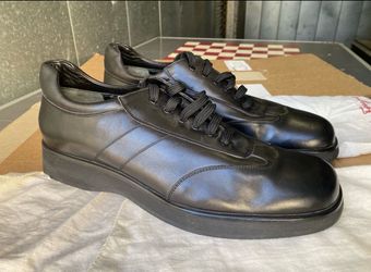 Salvatore Ferragamo Shoes Men's Size 11.5 Black Leather Italy