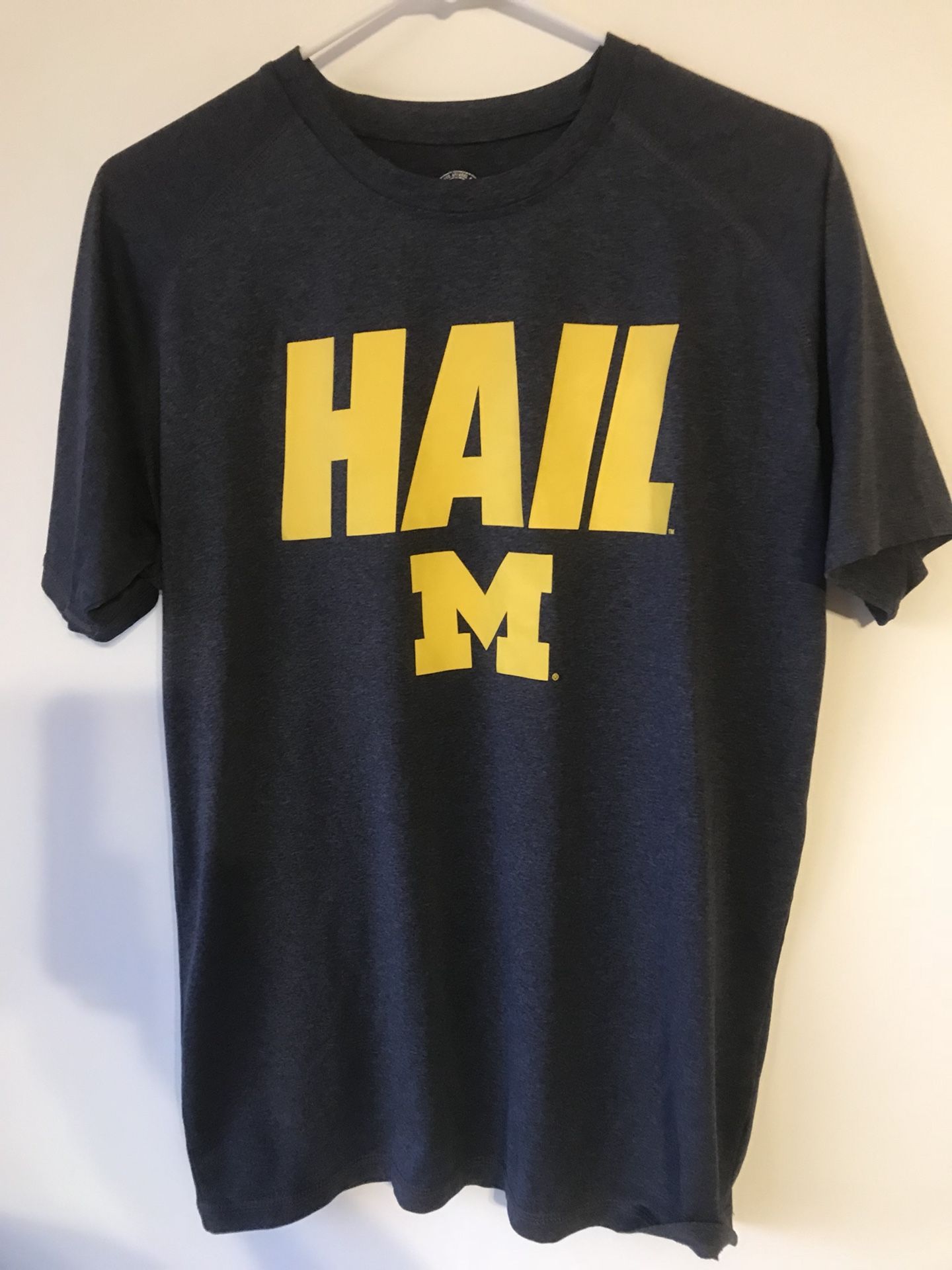 Hail Michigan athletic T-shirt wolverines size M