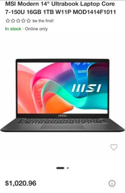 Msi 14ha13mg-002us