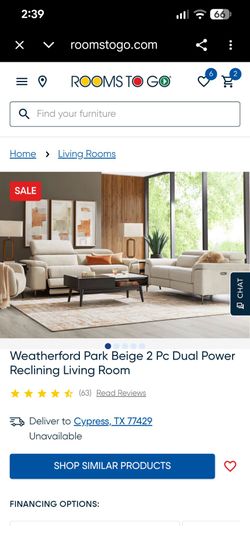 Beige Recliner Couch - very nice!