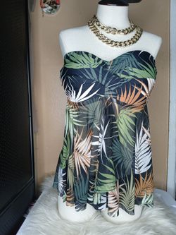 Safari Print Two Piece Tankini