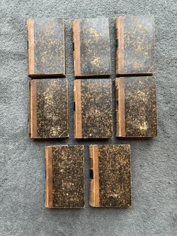 8 Antique Books from France - early 1800’s