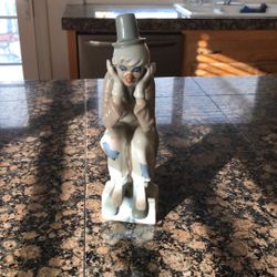 Clown Vintage Antique Porcelain Estate 