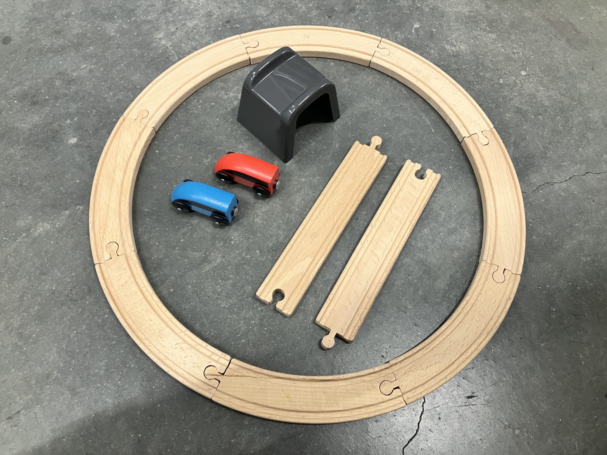 IKEA Starter Train Set Works with Brio & Thomas And Friends Wooden Railway