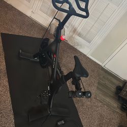 Peloton Bike with two 3# Weights & Mat
