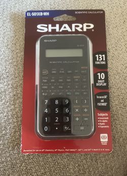 New With Tags Sharp EL-501XB-WH Scientific Calculator 