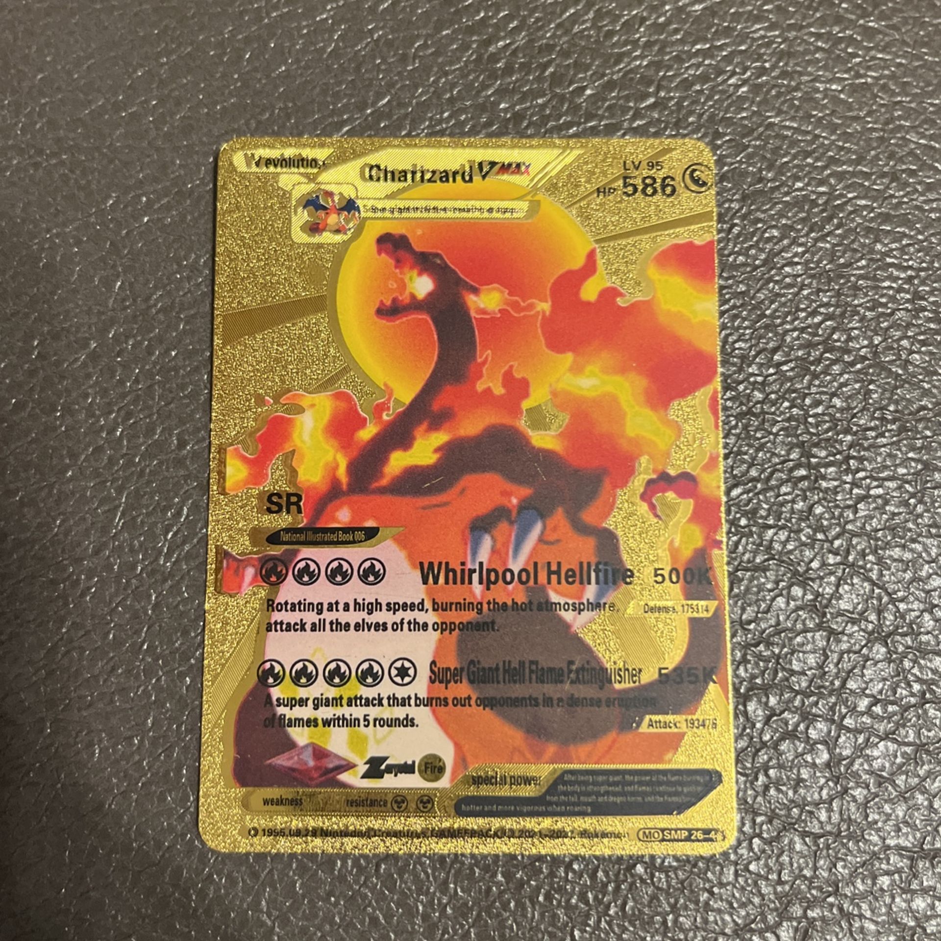 Charizard Gold Pokmon Card
