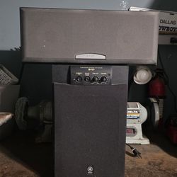 Sub and center speaker