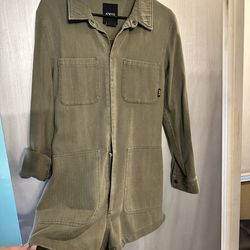 ATWYLD Army green romper