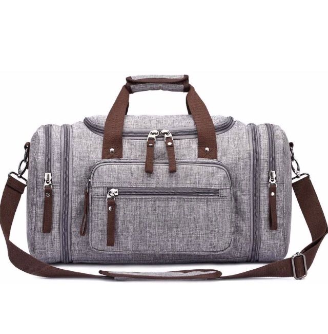 Brand new- Duffle Bag Travel Water-resistance (Grey)