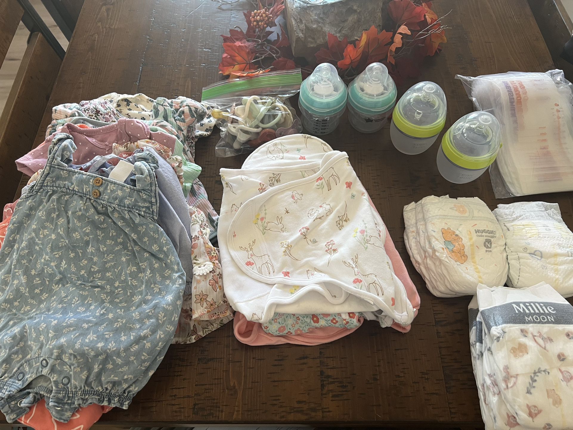Newborn-3 Month Old Baby Girl Clothes/items 