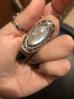 Sterling Silver Moonstone Ring