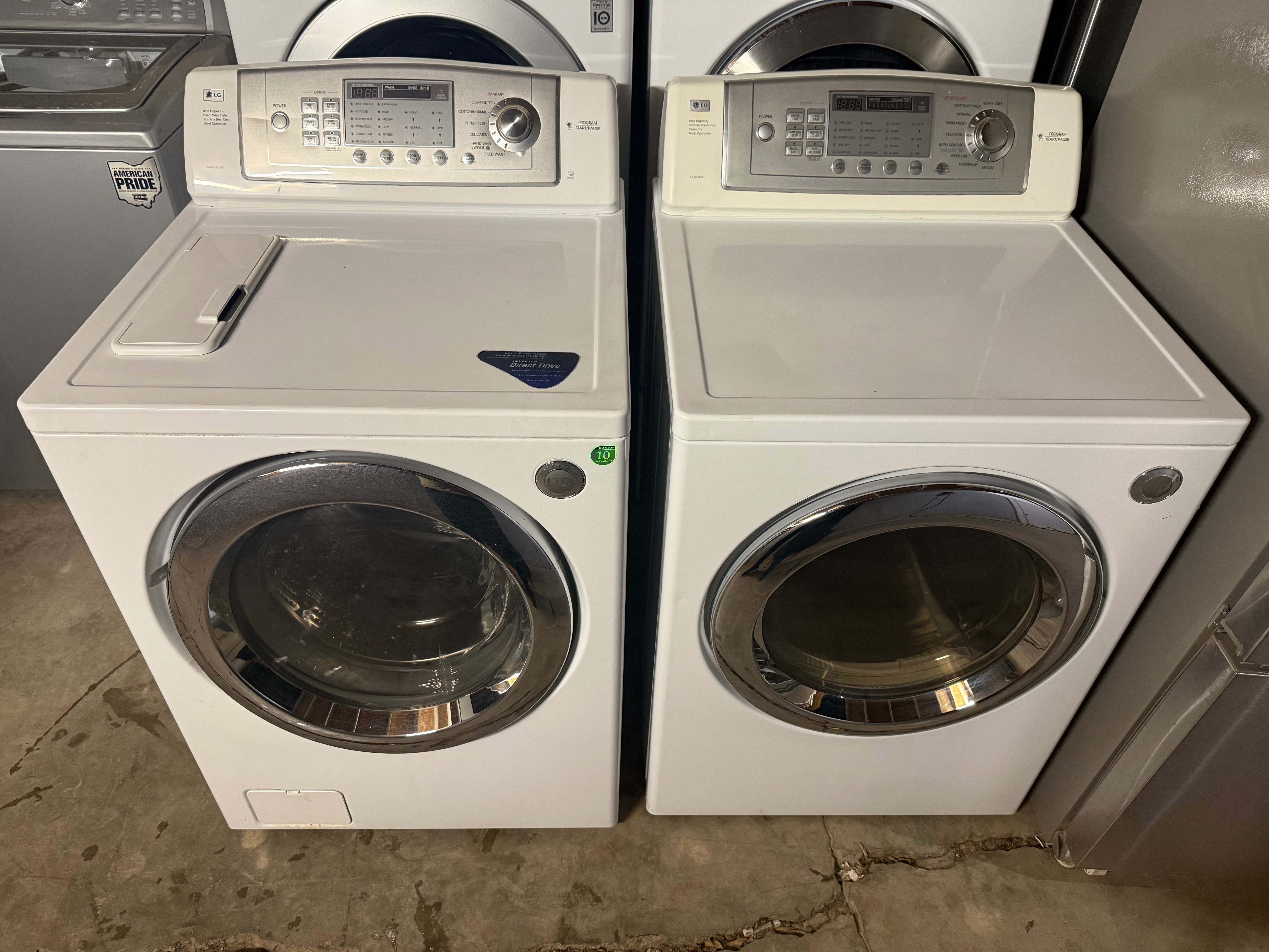 LG washer and electric dryer HE 4.5&7.4 Cuft Extralarge capacity ‼️ 45 DAYS WARRANTY ‼️ Delivery FEE SAME DAY ‼️