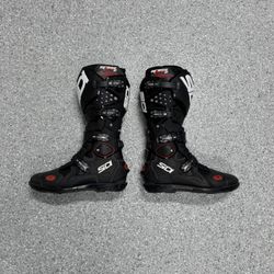 Sidi Crossfire Motocross MC Boot in size 11.5 & Moose Racing Boot Bag - Black - Used 