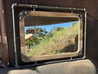 Industrial Wall Mirror in Perfect Condition!