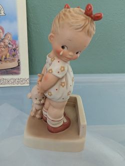 Enesco Memories Of Yesterday - 1997 "Anyway, Fido Loves me" Girl With Puppy