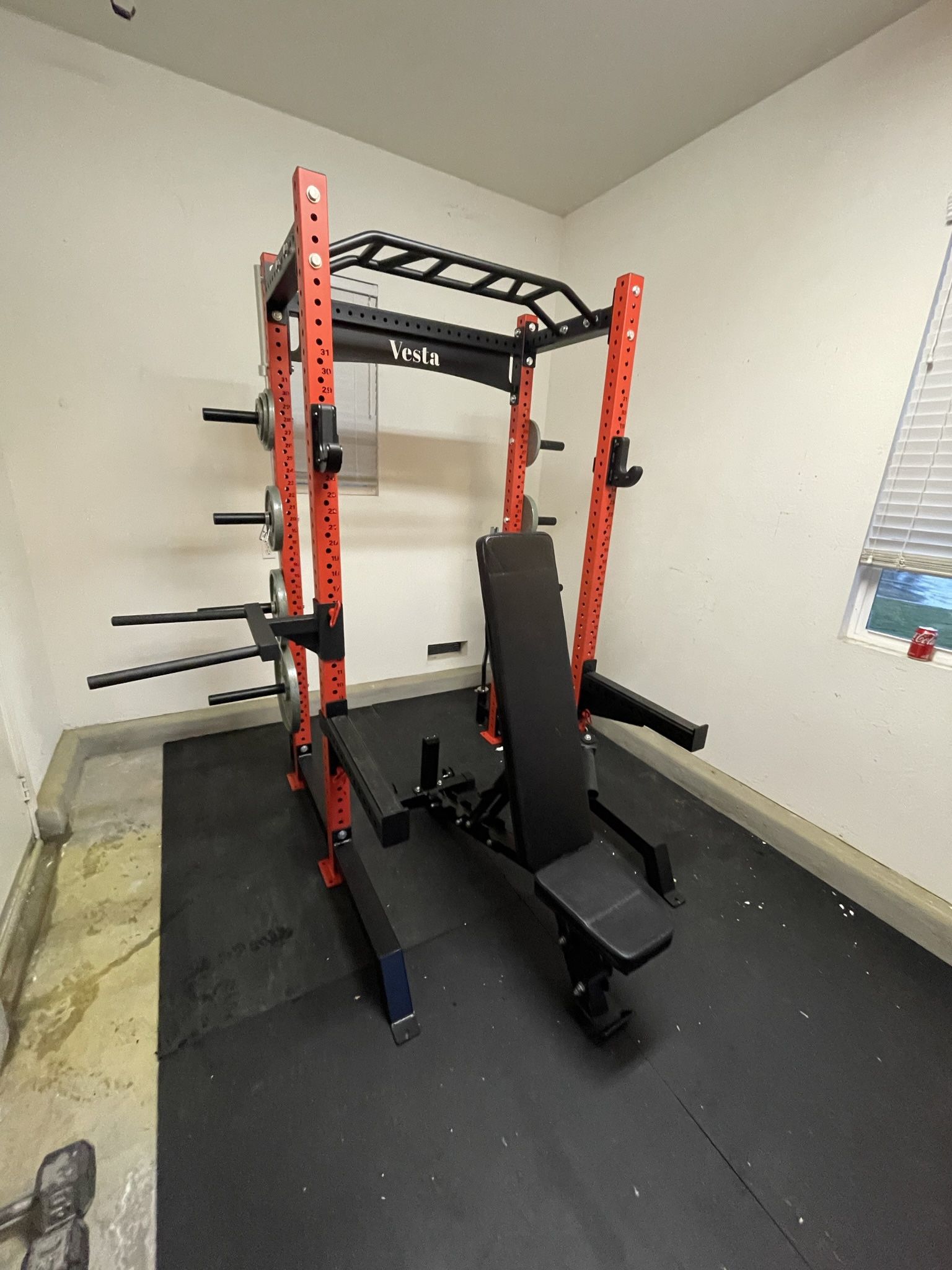 Vesta Fitness HR1000 | Adjustable Bench | 230lb Bumpers Olympic Weight | 7ft Olympic Barbell | Fitness | Gym Equipment | FREE DELIVERY 🚚