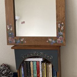 Mirror and Bookshelf