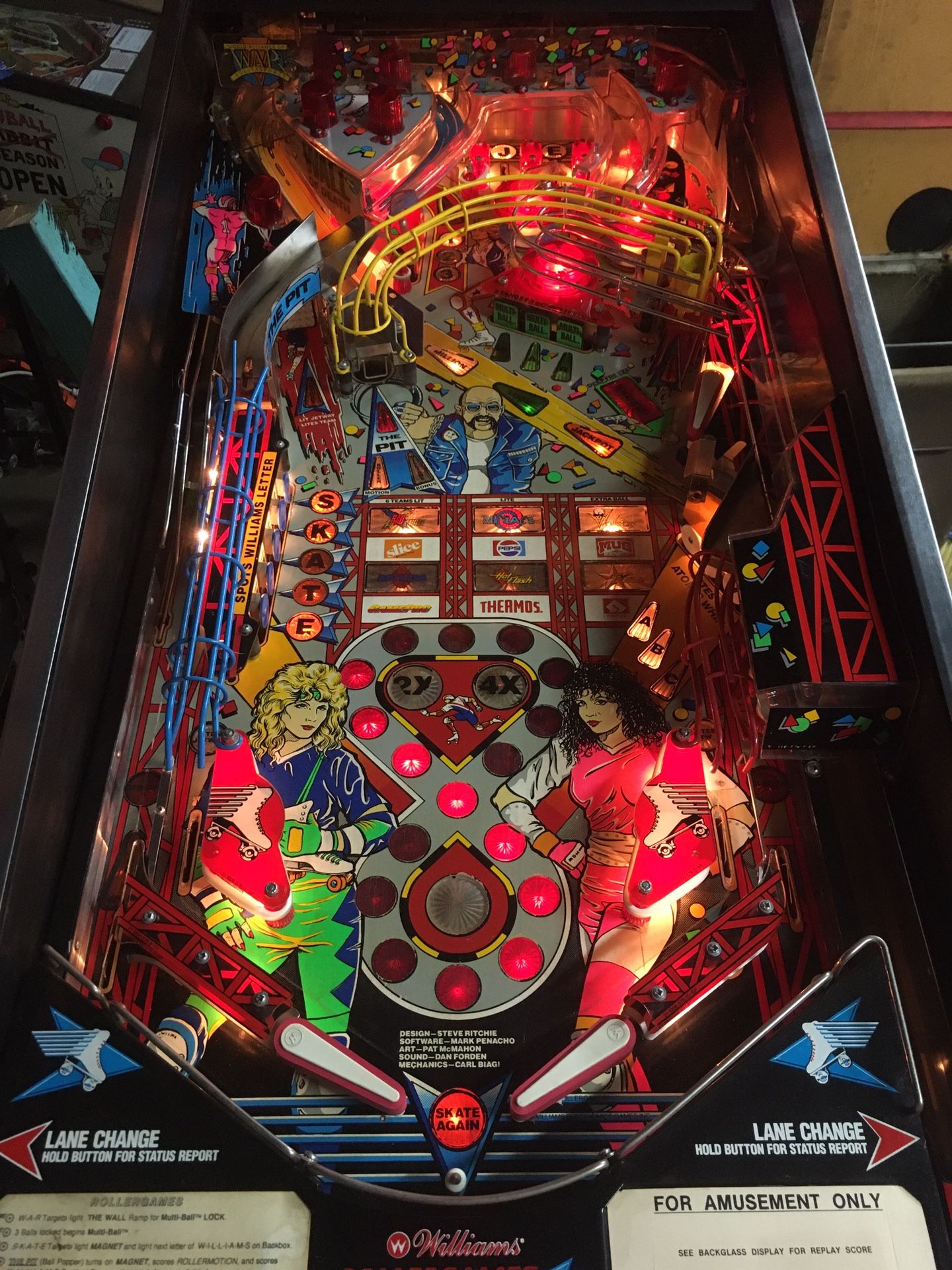 Rollergames Pinball Machine