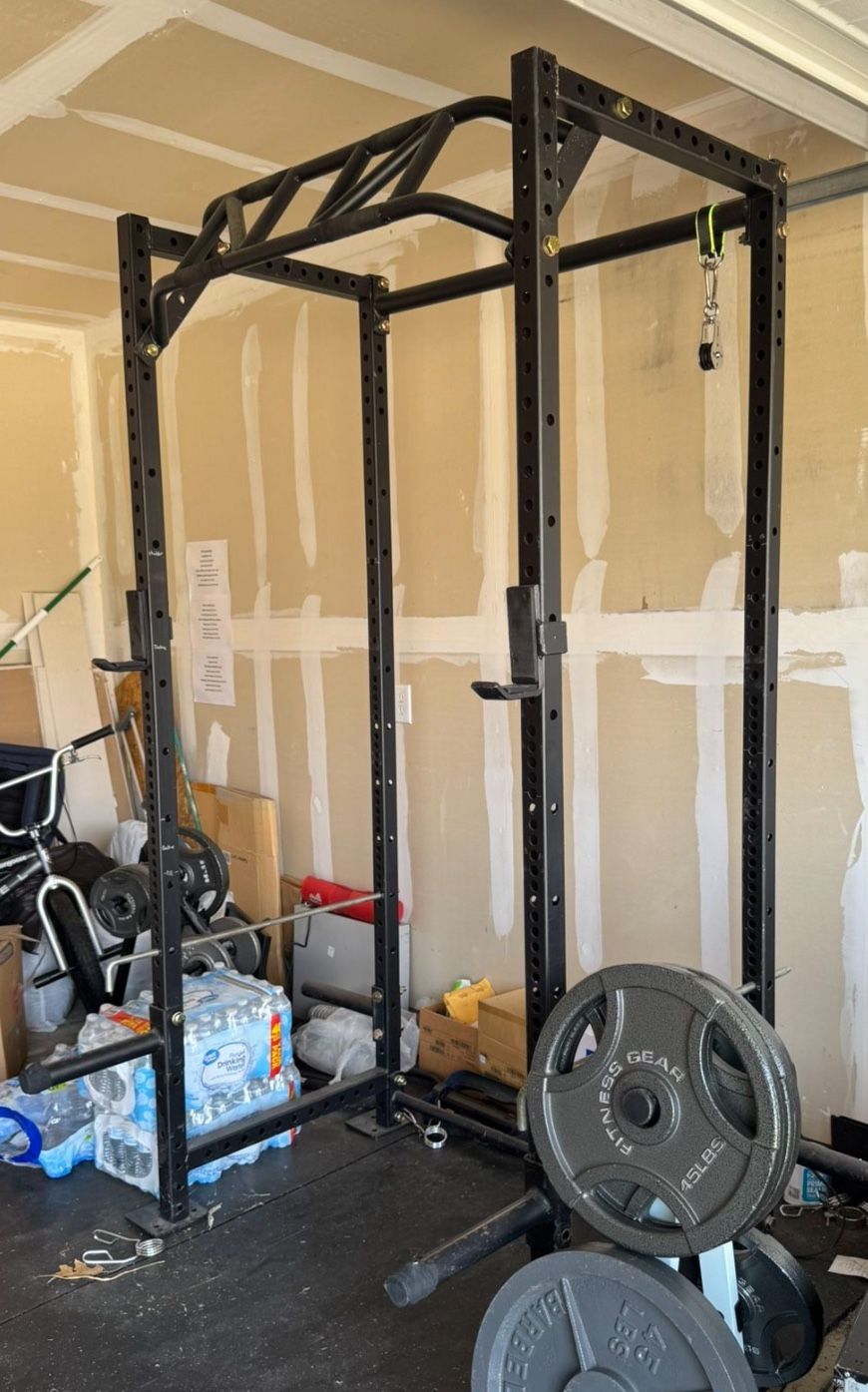Rack,Bench,Bar,& Weights