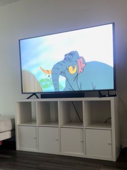White Cube Storage / TV Stand with Cabinets