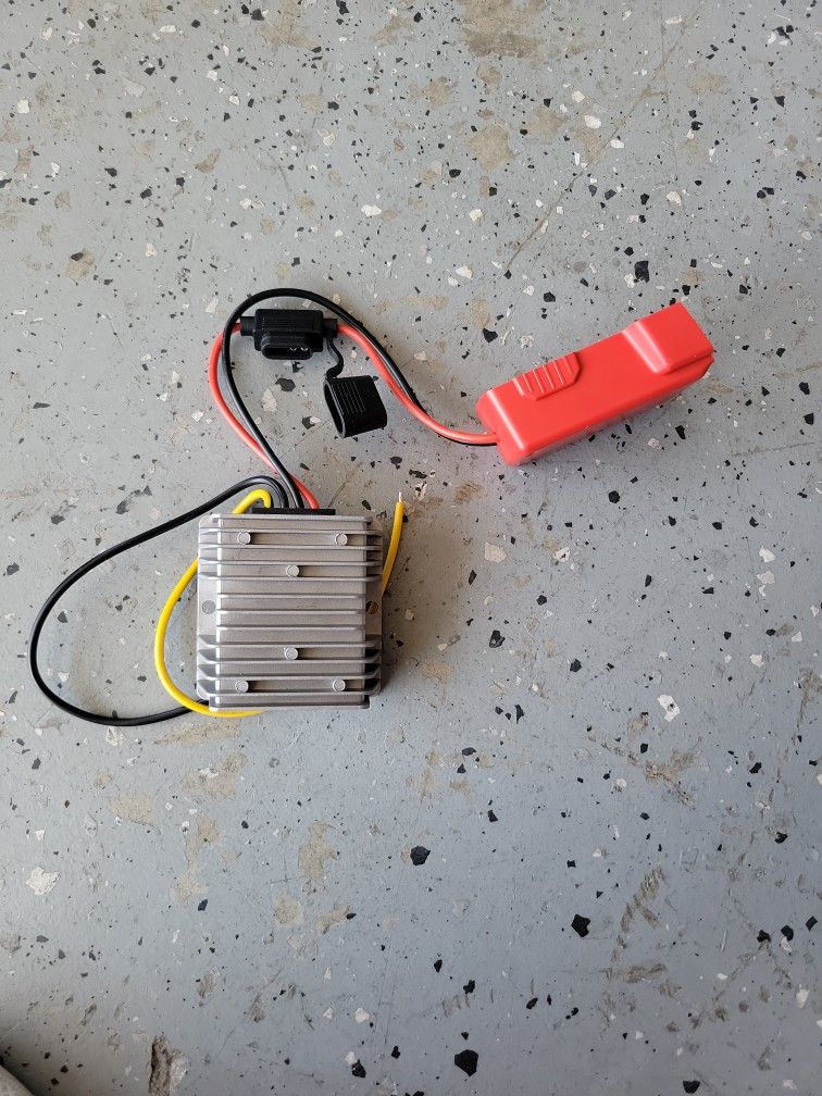 18V to 12V Step Down Converter for Milwaukee M18 Battery, DC Voltage Reducer Transformer 12V 20A