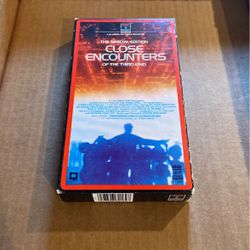 Full Covered Box Vhs Movie Close Encounters Of A 3rd Kind