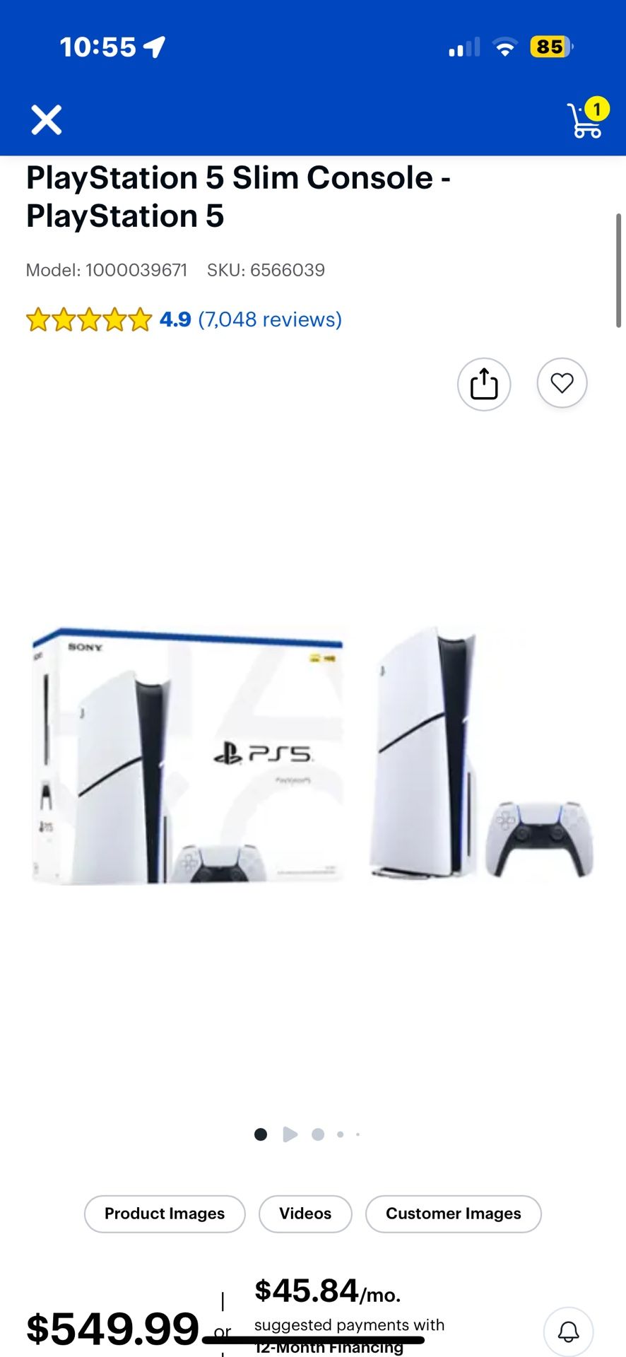 PlayStation Slim console With Two Remotes