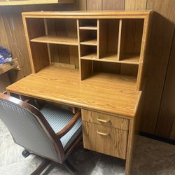 Hard Wood desk And Chair