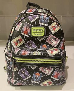 Loungefly Beetlejuice Warner Bros Tarot Card Icons Mini Backpack
