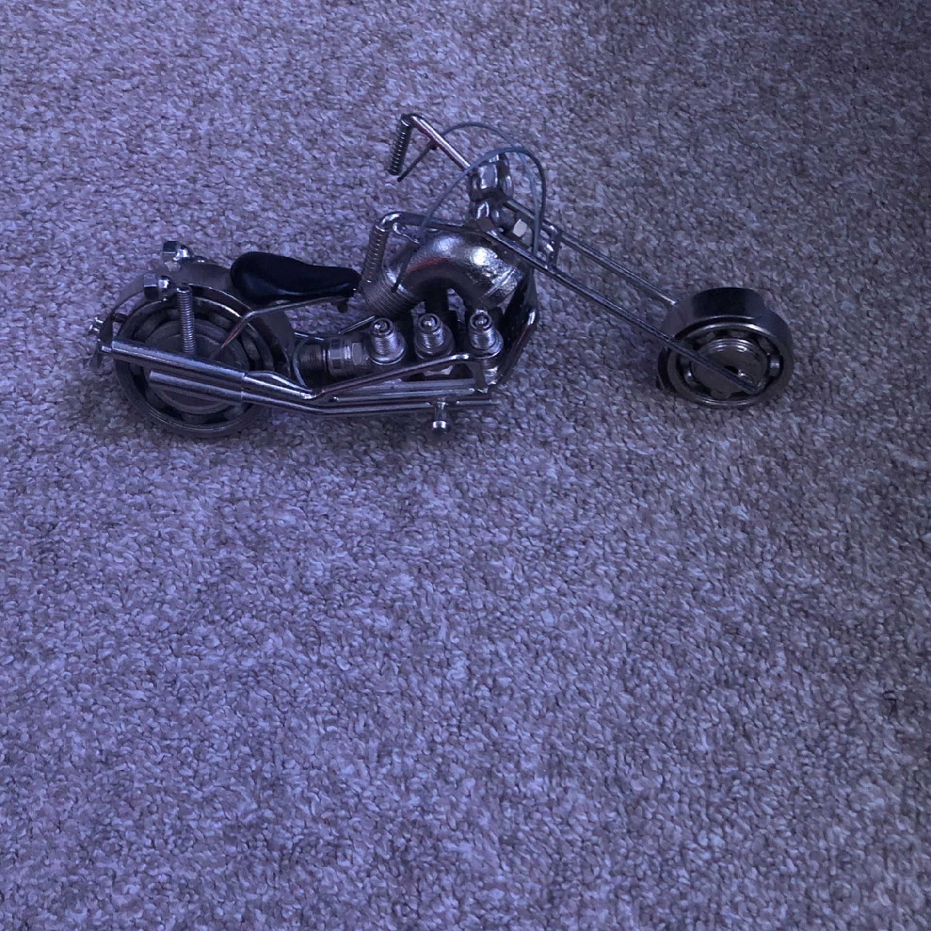 Harley Chopper Motorcycle Handmade Welded Metal